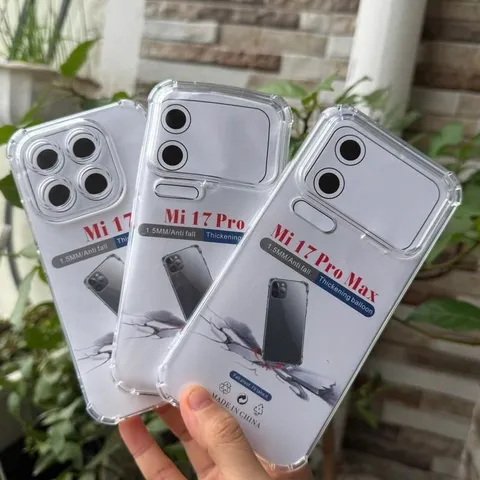Ốp lưng Xiaomi 17, 17 Pro, 17 Pro Max , 17 ultra dẻo chống sốc 4 góc, trong Suốt Bảo Vệ Camera