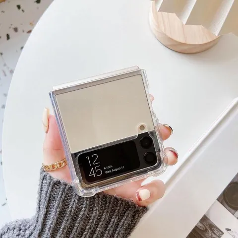 Ốp lưng dẻo Samsung Galaxy Z Flip 3, Z Flip 4, Z Fold 3, Z Fold 4 trong suốt, chống sốc 4 góc