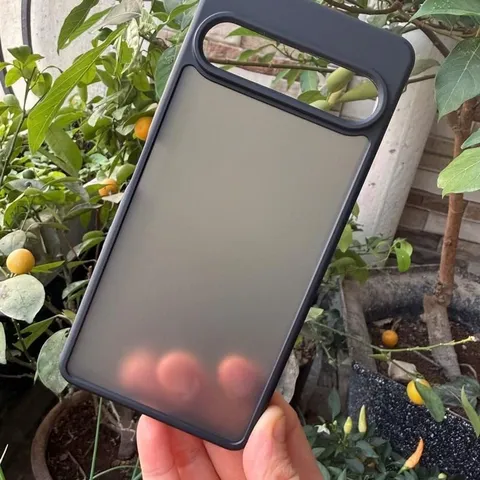 Ốp lưng Sony xperia 10 mark VII nhám viền màu,chống bám vân tay ( màu Đen)