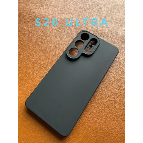 Ốp lưng dẻo Samsung Galaxy S26 Ultra (màu đen) chống bám vân tay, bảo vệ Camera