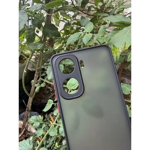 Ốp lưng Vivo iQOO Neo 11 nhám viền màu,chống bám vân tay ( màu Đen)
