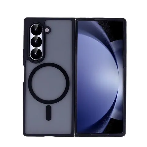 Ốp lưng Samsung Galaxy Z Fold 7 nhám viền màu, hỗ trợ sạc không dây