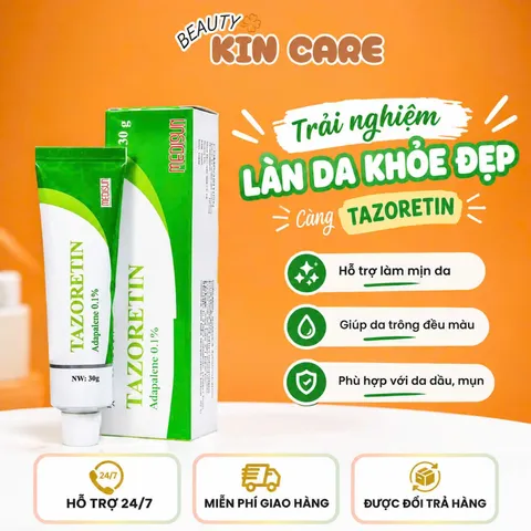 Gel Mụn Tazoretin Hỗ Trợ Giảm Mụn Ẩn, Làm Đẹp Da 30g