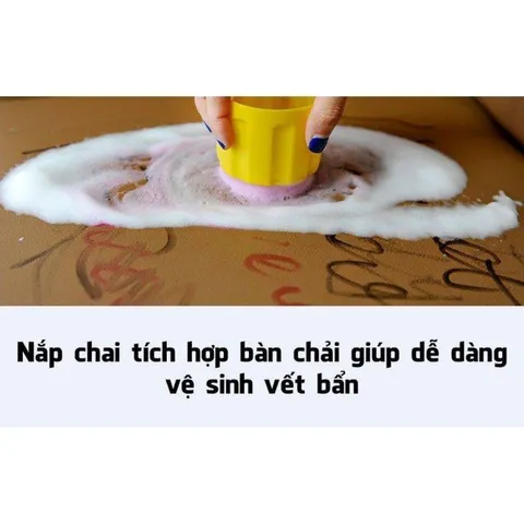 Chai vệ sinh đa năng vệ sinh nội thất ô tô Dạng Bọt Camel + Đầu bàn chải 650ML ( Mẫu mới 2026) 