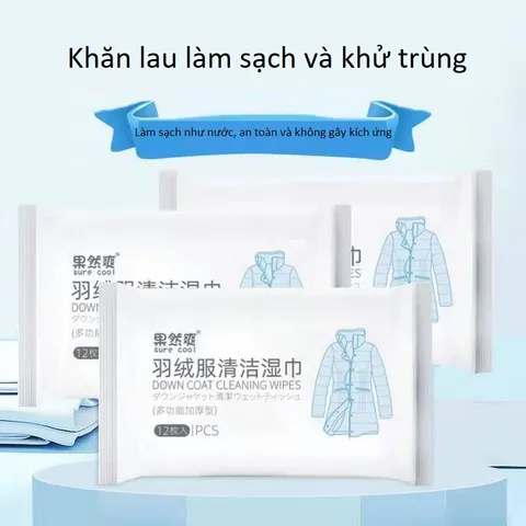 Khăn ướt nhật bản -chuyên lau vết bẩn trên áo khoắc và giầy trắng-1 bịch 12 miếng
