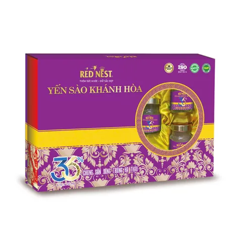 Yến sào khánh hòa chưng sẵn đông trùng hạ thảo 36% REDNEST