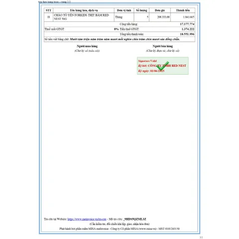 Yến sào khánh hòa chưng sẵn đông trùng hạ thảo 18% hộp quà REDNEST