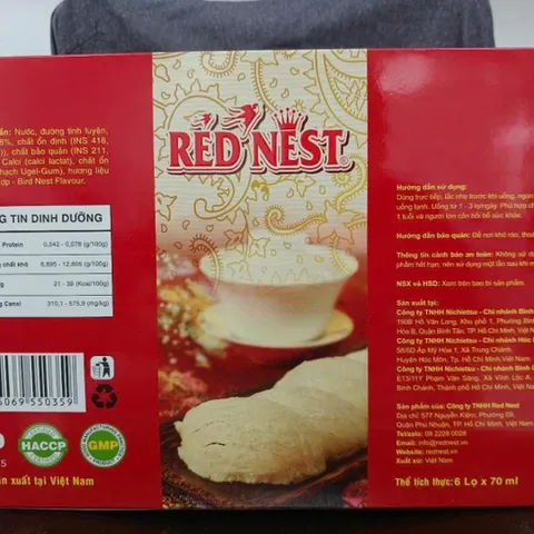 Yến sào khánh hòa chưng sẵn đường 18% hộp quà REDNEST