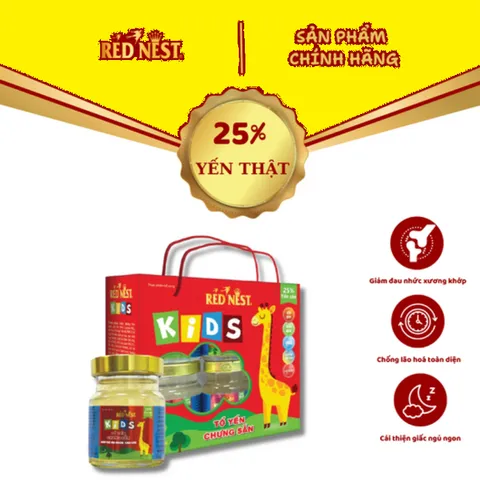 Yến sào khánh hòa chưng sẵn kids 25% xách 6 REDNEST 856784
