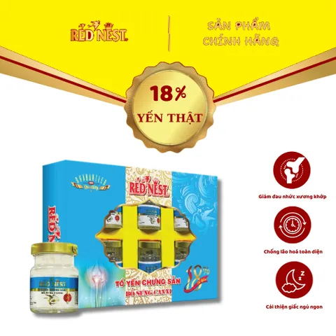 Yến sào khánh hòa chưng sẵn canxi 18% hộp quà REDNEST 856807