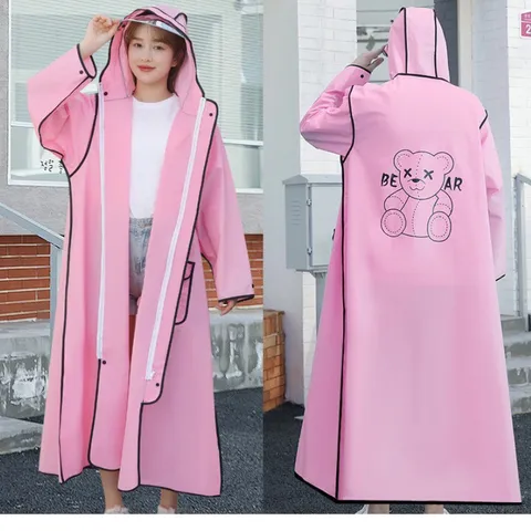Áo mưa dáng dài bằng EVA chống hôi chống mưa toàn thân thời trang cho người lớn 856806
