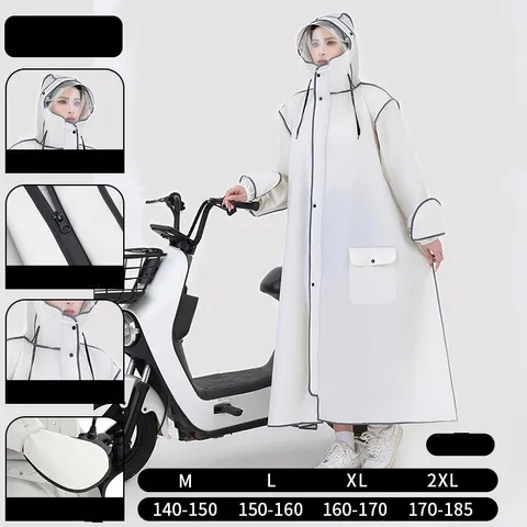 Áo mưa dáng dài bằng EVA chống hôi chống mưa toàn thân thời trang cho người lớn 856806