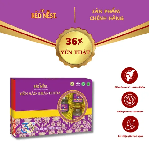 Yến sào khánh hòa chưng sẵn đông trùng hạ thảo 36% REDNEST 856834