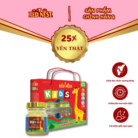 Yến sào khánh hòa chưng sẵn kids 25% xách 6 REDNEST 856838