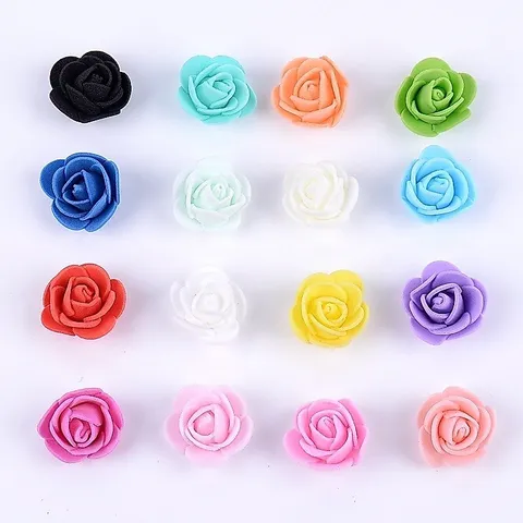 Hoa hồng xốp mini làm đồ handmade, trang trí bó hoa
