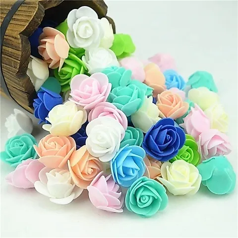Hoa hồng xốp mini làm đồ handmade, trang trí bó hoa