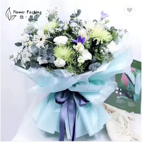 Giấy Gói Hoa Viền Lượn Sóng Sọc