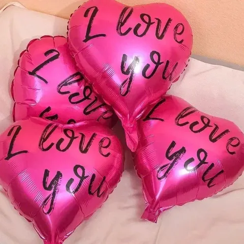 Bong Bóng Trái Tim In Chữ Trang Trí Sinh Nhật, Valentine, Lễ Kỷ Niệm