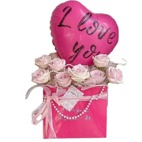 Bong Bóng Trái Tim In Chữ Trang Trí Sinh Nhật, Valentine, Lễ Kỷ Niệm