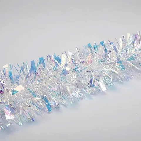 Dây trang trí giáng sinh trắng dạ quang Hologram