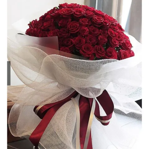 Lưới thô ngắn gói hoa trang trí