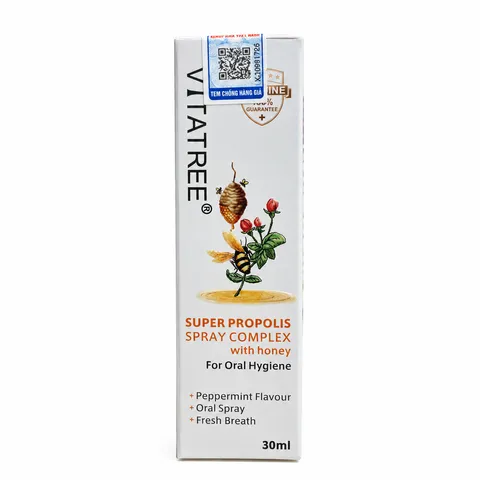 (Úc) Xịt Họng Keo Ong Vitatree Propolis Hỗ Trợ Làm Dịu Họng, Giảm Khô Rát Cổ Họng, Khàn Tiếng, Hỗ Trợ Giảm Ho