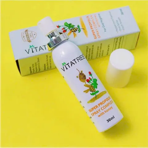 (Úc) Xịt Họng Keo Ong Vitatree Propolis Hỗ Trợ Làm Dịu Họng, Giảm Khô Rát Cổ Họng, Khàn Tiếng, Hỗ Trợ Giảm Ho