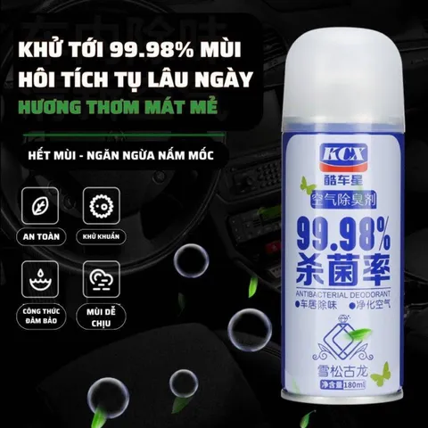 Chai xịt khử mùi diệt khuẩn xe ô tô 180ml 