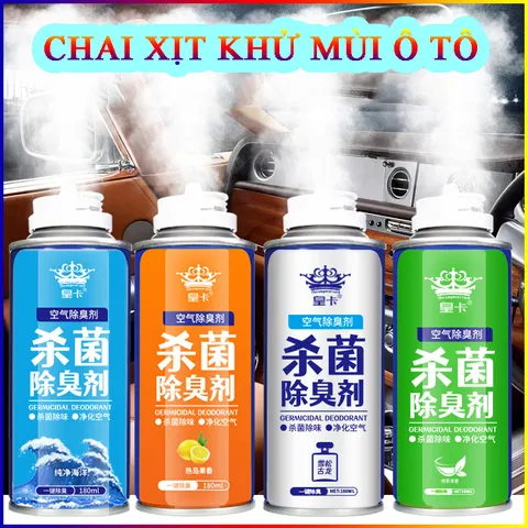 Chai xịt khử mùi diệt khuẩn xe ô tô 180ml 