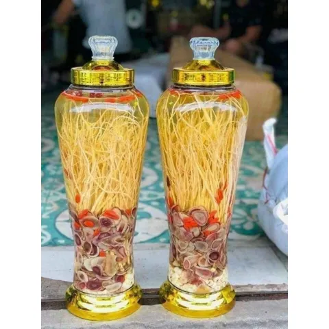 Combo 5 Vị Đông Trùng Hạ Thảo, Set Nguyên Chất, Bồi Bổ Sức Khỏe, Ngâm Sẵn Tiện Dụng