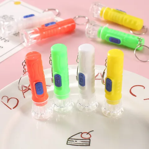Combo 10 Móc Khóa Đèn Pin Mini Siêu Tiện Lợi Vừa Chiếu Sáng Vừa Làm Đồ Chơi Cho Bé