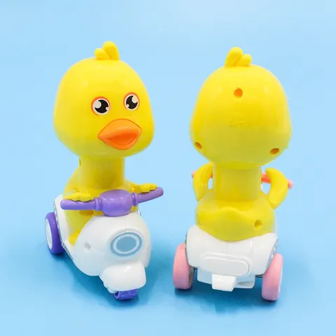 Đồ Chơi Vịt Con Đi Xe Máy Vespa – Ấn Là Chạy, Bốc Đầu Siêu Dễ Thương