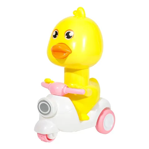 Đồ Chơi Vịt Con Đi Xe Máy Vespa – Ấn Là Chạy, Bốc Đầu Siêu Dễ Thương