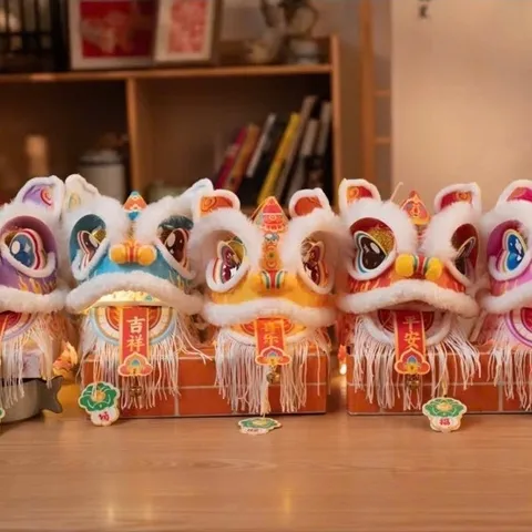 (MẮT CHỚP) Đèn Lồng Múa Lân Sư Tử Có Đèn Led Phát Sáng DIY Tự Lắp Ráp Hot Trend 2026 - Đồ Chơi Trung Thu Và Tết Cho Bé