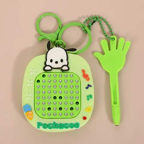 Móc Khóa Đồ Chơi Bi Nam Châm Mini Hình Hoạt Hình – Bảng Vẽ Giải Trí Kèm Móc Khóa Treo Cặp Cho Bé