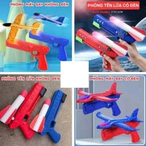 Đồ Chơi Phóng Máy Bay Xốp 35cm ,Tên Lửa Xốp, Bay Xa, Vận Động Ngoài Trời Cho Bé
