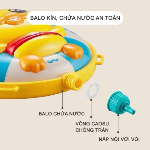 [HÀNG LOẠI 1] Balo súng nước cho bé đi biển, hồ bơi, công viên nước Dung Tích Lớn