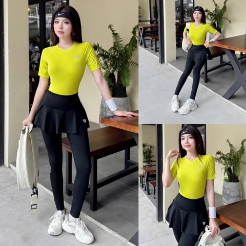 Chân váy legging thể thao nữ Garnet Sport vải thun lạnh co giãn thoáng mát mặc tập gym chạy bộ