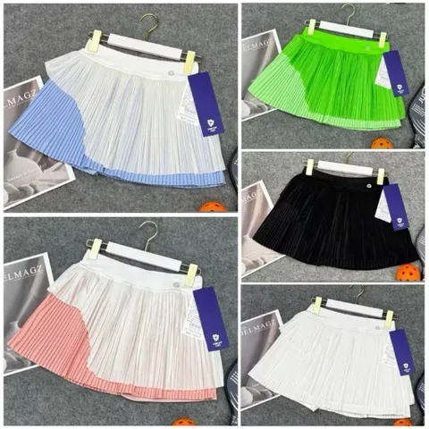 Chân váy thể thao nữ xếp ly 2 tầng vải thun lạnh co giãn thoáng mát mặc tennis golf