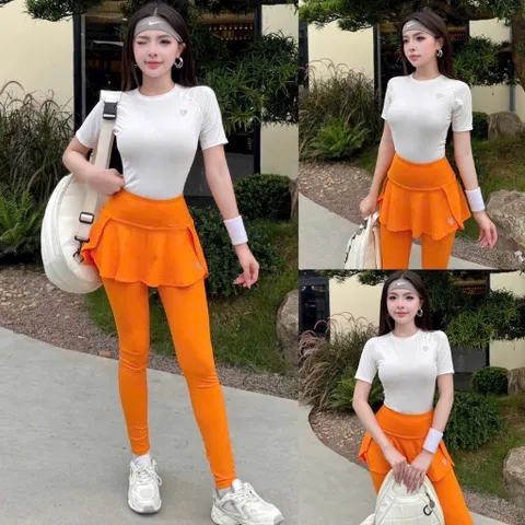 Chân váy legging thể thao nữ Garnet Sport vải thun lạnh co giãn thoáng mát mặc tập gym chạy bộ