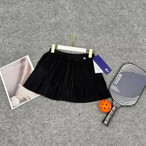 Chân váy thể thao nữ xếp ly 2 tầng vải thun lạnh co giãn thoáng mát mặc tennis golf
