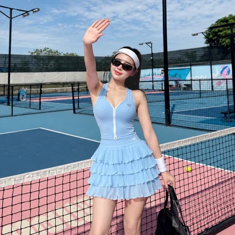 Chân váy thể thao nữ GARNET 4 tầng xếp ly co giãn thoáng mát, phù hợp tennis golf nhiều màu