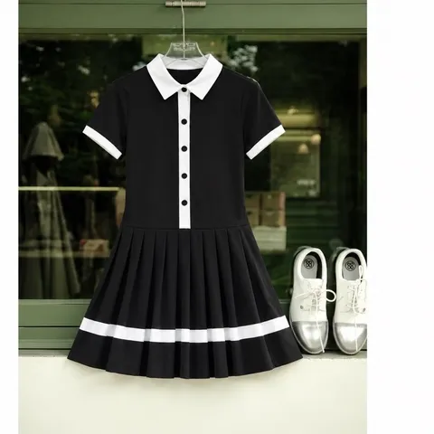 Váy tennis nữ Garnet cổ polo dáng xòe xếp ly, phong cách tiểu thư thể thao trẻ trung 4 màu