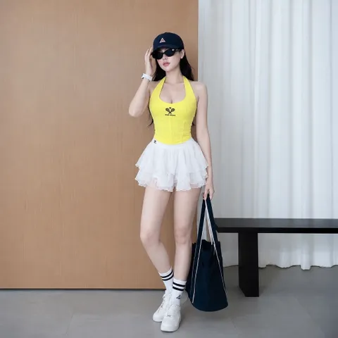 Chân váy voan nữ xếp tầng nhiều lớp dáng ngắn, voan mềm nhẹ thoáng mát, nhiều màu dễ phối đồ