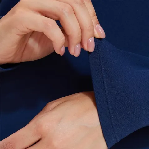 Áo polo nữ Garnet Sport dài tay cổ khóa kéo co giãn thoáng mát phong cách tennis nữ tính