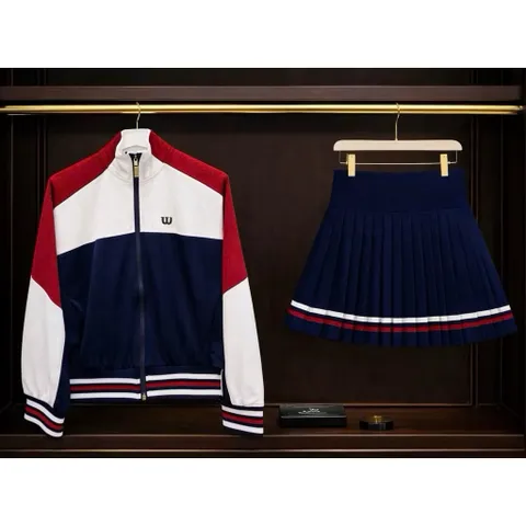 [GARNET] - Áo Khoác Thể Thao Nữ Jacket Thu Đông Vải Mềm Mịn Thoáng Khí Phù Hợp Chơi Pickleball, Tennis, Golf