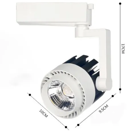 Combo 3 đèn rọi ray 20W  hoặc 30w + 1 ray 1 mét màu trắng