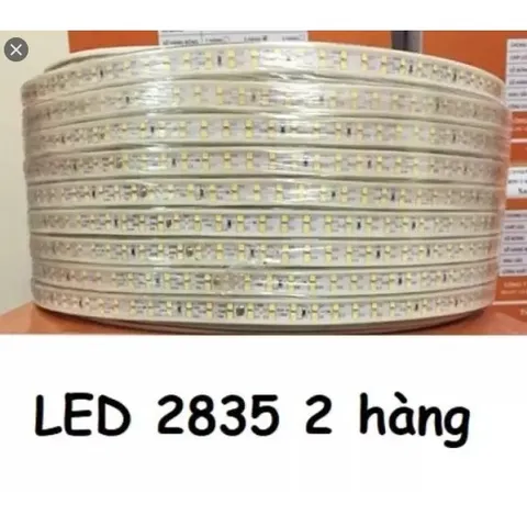 30M Combo Đèn LED dây đôi 2835, Dây led trang trí ngoài trời Siêu sáng =>>Tặng Nguồn LED