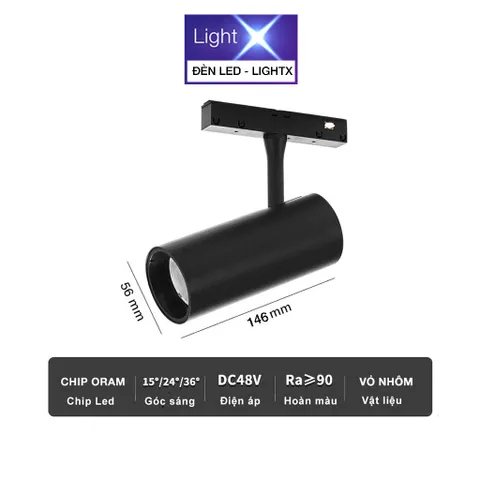 Bộ Đèn Ray Nam Châm, Đèn Rọi Ray Spotlight, Tán Quang, Tiêu Điểm Sử Dụng Chip Led Osram Siêu Sáng Và Tiết Kiệm Điện