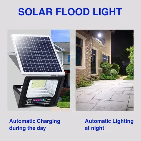 Đèn Pha Năng Lượng Mặt Trời, Chống Nước Ngoài Trời Siêu Sáng, Đèn Năng Lượng Mặt Trời Siêu Sáng